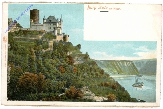 ak201425 St. Goarshausen, Burg Katz