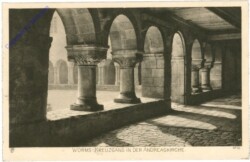 ak201443 Worms, Kreuzgang in der Andreaskirche