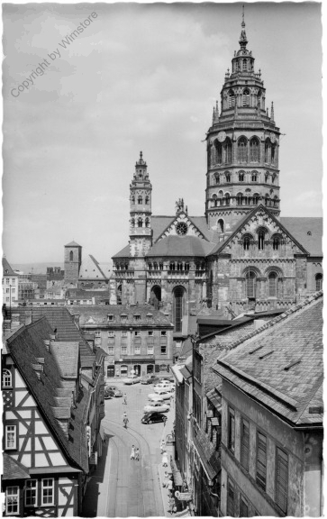 Mainz, Blick auf Leichhof und Dom