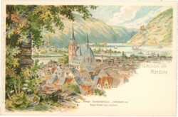 Bingen, Bingerbrück u. Umgebung von Burg Klopp aus gesehen