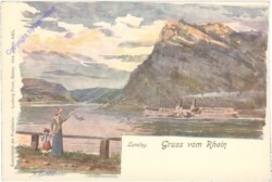 ak201489 Loreley, Gruss vom Rhein