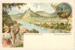Siebengebirge, Blick auf das Siebengebirge, Gruss vom Rhein