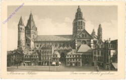 Mainz, Dom vom Markt gesehen