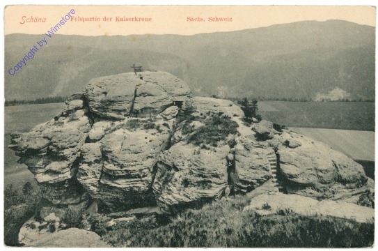 Sächs. Schweiz, Schöna, Felspartie der Kaiserkrone
