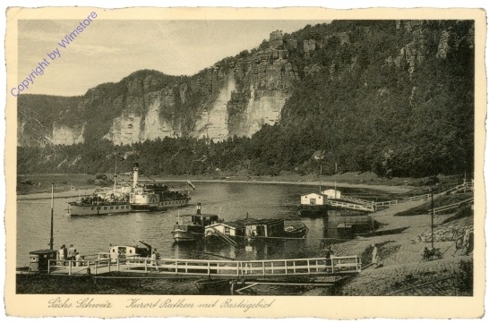 Sächs. Schweiz, Kurort Rathen mit Basteigebiet