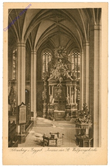 Schneeberg im Erzgebirge, Inneres der St. Wolfgangskirche
