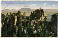 Sächs. Schweiz, Basteibrücke, Lilienstein