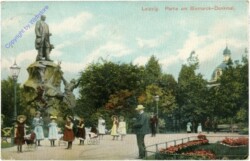 Leipzig, Partie am Bismarck-Denkmal