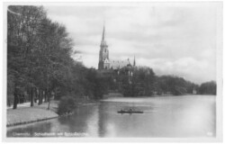 Chemnitz, Schloßteich mit Schloßkirche