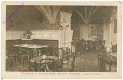 Mittweida, Konditorei und Konzert-Kaffee Bürger, Damen-Zimmer