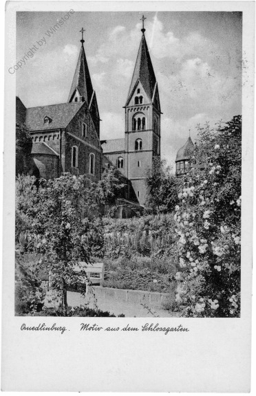 Quedlinburg, Motiv aus dem Schlossgarten