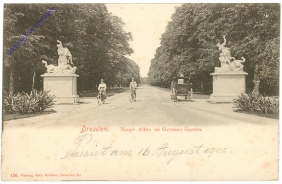 Dresden, Haupt-Allee im Großen Garten