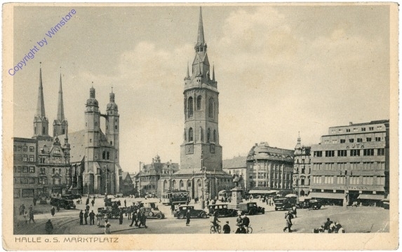 ak201716 Halle a. S., Marktplatz