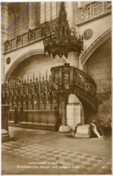 Wittenberg, Schloßkirche, Kanzel und Luther's Grab