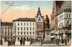 ak201755 Halle, Marktseite