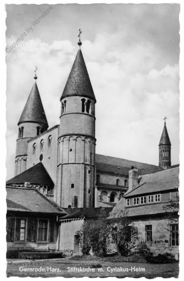 ak201773 Gernrode, Stiftskirche m. Cyriakus-Heim
