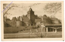 ak201775 Lübeck, Burgtor mit Marstallgefängnis