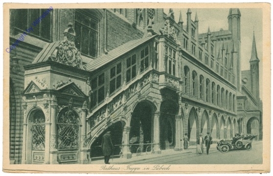 Lübeck, Rathaus-Treppe