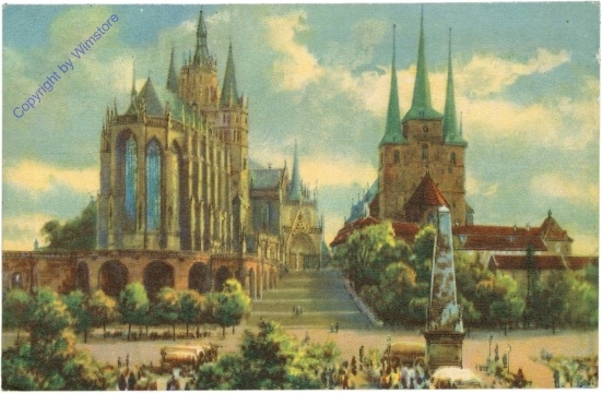 Erfurt, Dom und St. Severikirche