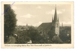 Nordhausen, Blick vom Primariuswall auf Jakobikirche