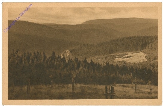 Oberhof, Blick in den Silbergaben mit Räuberstein