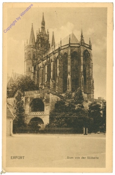 Erfurt, Dom von der Südseite