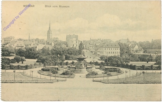 Weimar, Blick vom Museum