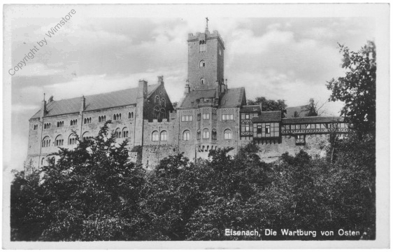 Eisenach, Wartburg von Osten