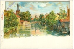 Erfurt, Alt-Erfurt (Venedig), Blick auf die Lehmannsbrücke