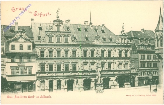 Erfurt, Haus "Zum breiten Herd" am Fischmarkt