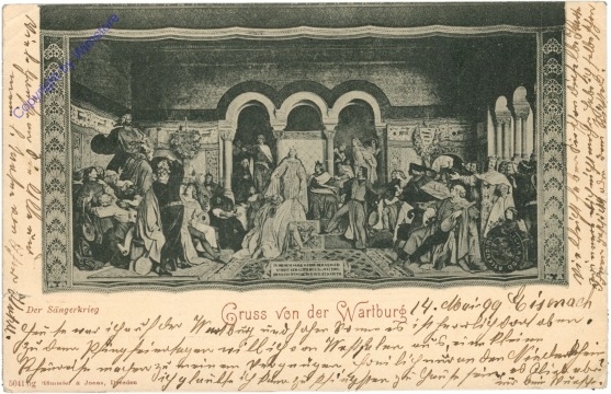 Eisenach, Gruss von der Wartburg