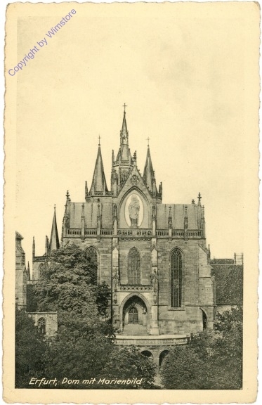Erfurt, Dom mit Marienbild