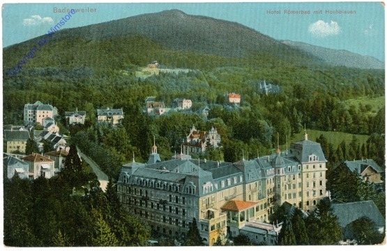 Badenweiler, Hotel Römerbad mit Hochblauen