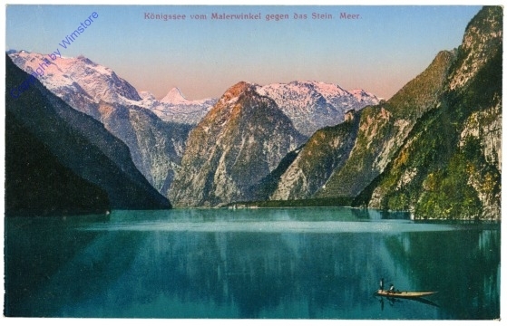 Königsee, vom Malerwinkel gegen das Stein. Meer