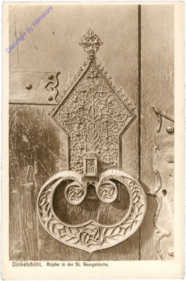 ak201968 Dinkelsbühl, Klopfer in der St. Georgskirche