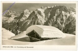 ak201972 Mittenwald, Blick vom Kranzberg auf Karwendel