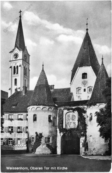 Weissenhorn, Oberes Tor mit Kirche
