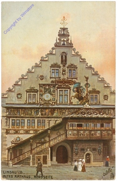 Lindau, Altes Rathaus, Nordseite