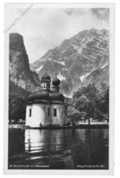 St. Bartholomä, mit Watzmann
