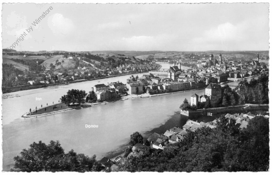 Passau, Blick vom Klosterberg