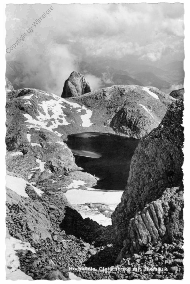 Hochkönig, Gletschersee mit Thorsäule