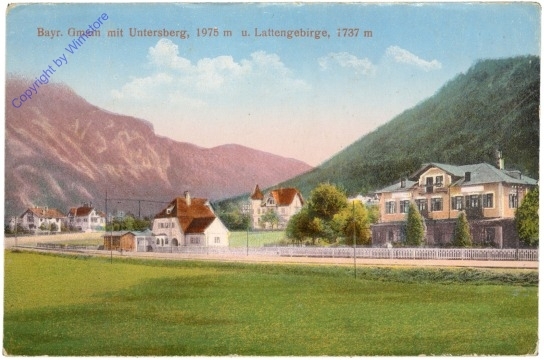 Bayr. Gmain, mit Untersberg und Lattengebirge