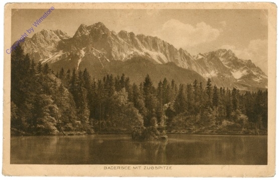 Badersee, mit Zugspitze