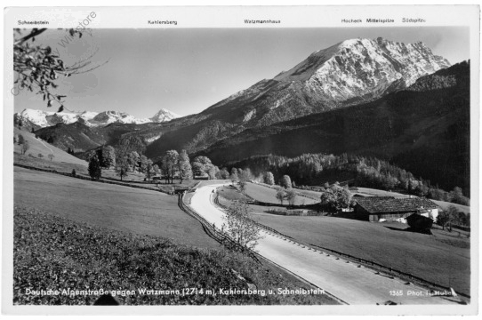 Alpenstrasse, gegen Watzmann