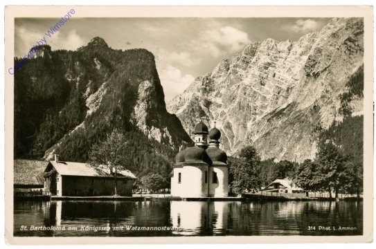 St. Bartholomä, mit Watzmann