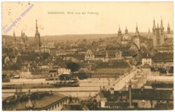ak202185 Würzburg, Blick von der Festung