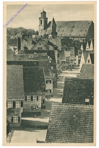ak202244 Dinkelsbühl, Nördlinger Straße und St. Georg