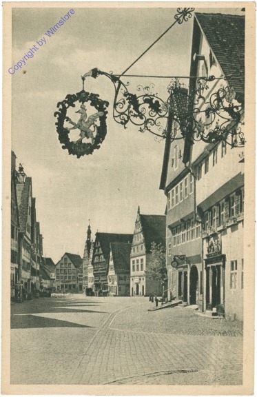 ak202245 Dinkelsbühl, Blick zum Weinmarkt