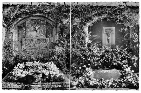Rottach-Egern, Grabstätten Ludwig Ganghofer und Ludwig Thoma