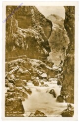 Partnachklamm, Ausgang mit Dreithorspitze